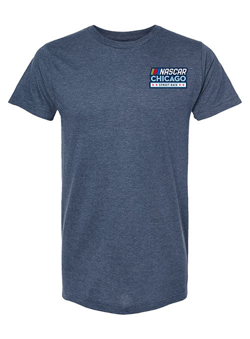 2025 NASCAR Chicago Street Race Double Header T-Shirt - Front View