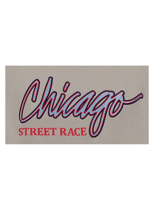 NASCAR Chicago Street Race Hoodie - Zoomed in Front Text View