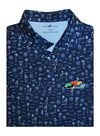 Daytona International Speedway Motif Polo - Zoomed in Front View