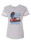 Ladies Richmond Raceway Collegiate Car T-Shirt