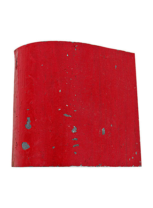 Bowman Gray Stadium Small Desktop Display Case with Authentic Piece of Actual Guardrail - Zoomed in Guardrail Piece Only View