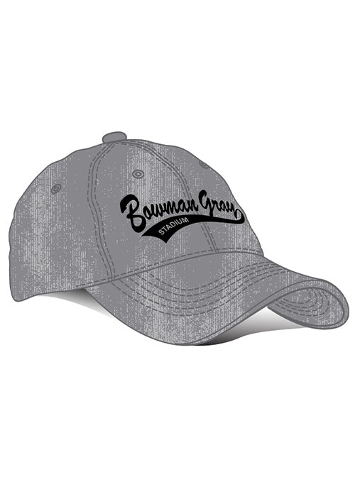 Ladies Bowman Gray Stadium Denim Track Hat - Angled Right Side View