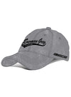 Ladies Bowman Gray Stadium Denim Track Hat - Angled Left Side View