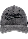 Ladies Bowman Gray Stadium Denim Track Hat in Grey - Front View