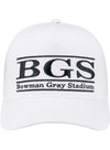 Bowman Gray Stadium The Game Stripe Hat in White - Front View