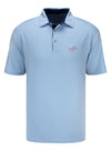 Horn Legend Chicago Street Race Paddock Club Dot Polo in Blue - Front View
