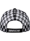 Chicago Street Race Checkered Hat in White and Black - Back VIew