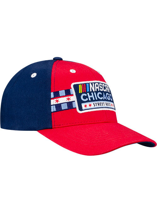 Chicago Street Race Checkered Patch Hat - Angled Right Side View