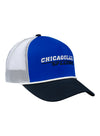 Chicagoland Speedway Rope Hat in blue - front right view