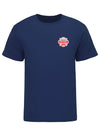 Chicago Street Race Logo T-Shirt in Blue - Front View