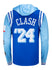 2024 Clash at the Coliseum Baby Blue Sublimated in Blue - Back View 