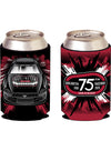 Darlington 75th Anniversary 12 oz Can Cooler - Front and Back View