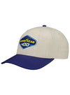 2024 Goodyear 400 Limited Edition Auction Hat #400 in Tan and Blue - Angled Left Side View