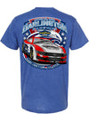 2026 Darlington Raceway Event T-Shirt in Blue - Back View