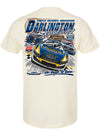 2026 Darlington Raceway Triple Header T-Shirt in White - Back View