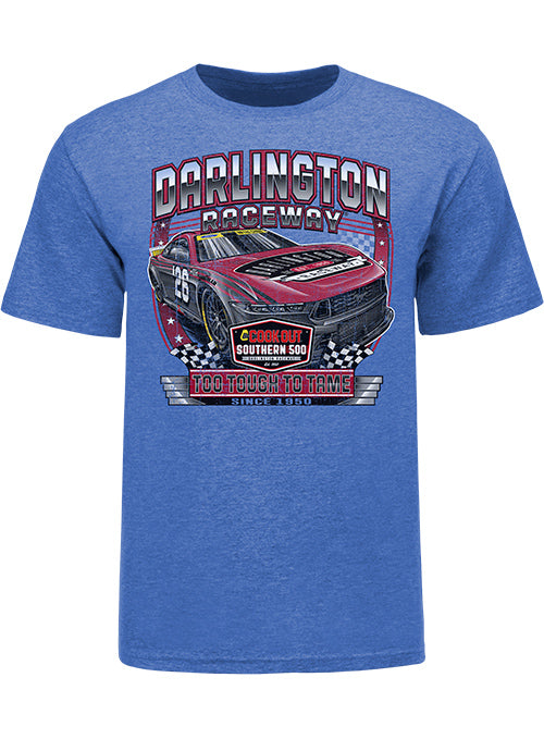 2026 Darlington Raceway Past Champions T-Shirt in Blue - Front View