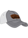 2026 Darlington Raceway Leather Patch Hat in Grey - Front Right View