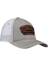 Darlington Raceway Leather Patch Hat In Grey - Angled Right Side View