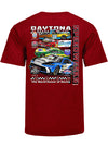 2026 Daytona 500 Speedweeks T-Shirt In Red - Back View