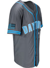 2026 Daytona 500 Baseball Jersey in Grey - Front Right View