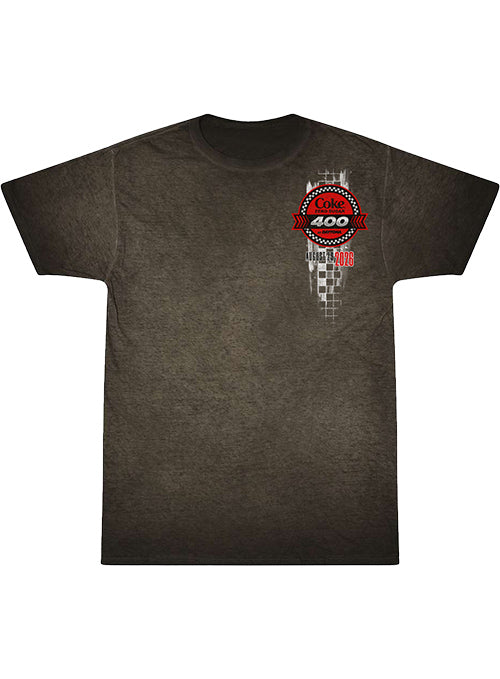 2026 Daytona International Speedway Coke 400 Ghost Car T-Shirt in Black - Front View