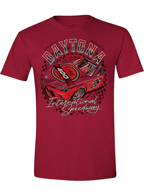 2026 Daytona International Speedway Coke 400 Past Champs T-Shirt in Red - Front View