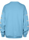 Ladies Daytona International Speedway Oversized Crewneck in Blue - Back View