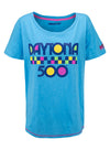 Ladies Daytona Checkered Scoopneck T-Shirt