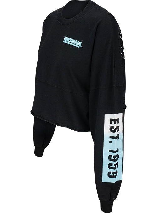 Ladies Daytona International Speedway Cropped Long-Sleeve Spirit Jersey - Left Side View