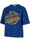 Ladies Daytona International Speedway Track T-Shirt by '47 Brand in Blue - Front View