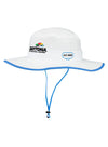 Daytona Boonie Hat in White - Angled Left Side View