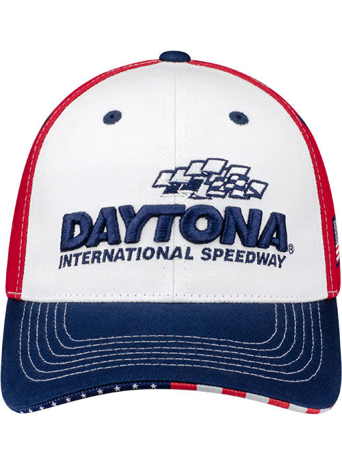 Daytona International Speedway Americana Trucker Hat - Front View