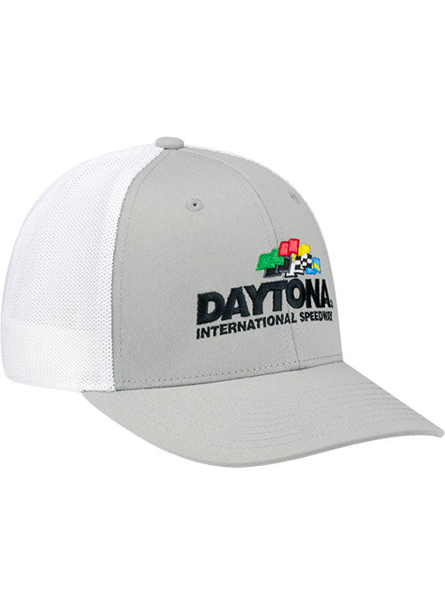 Daytona International Speedway Grey Trucker Hat - Angled Right Side View