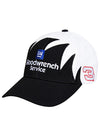 Dale Earnhardt Sr. Goodwrench Sharktooth Hat in Black and White - Angled Left Side View