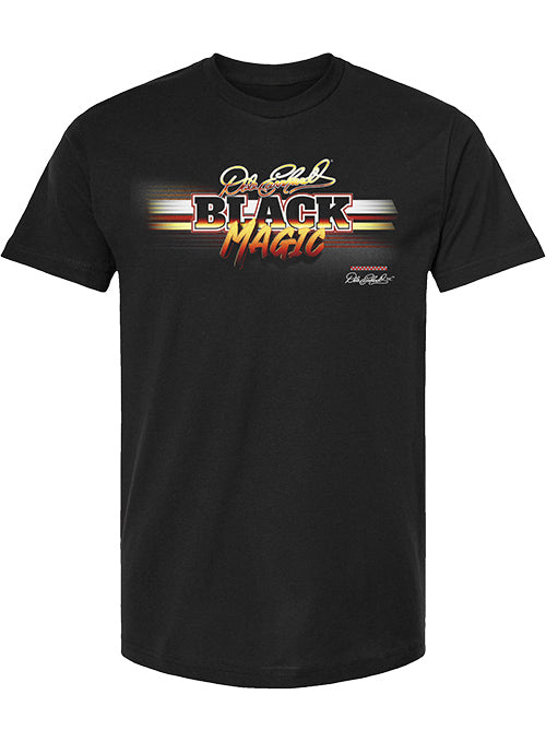 NASCAR Driver Dale Earnhardt Sr. Black Magic T-Shirt in Black - Front View