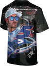 Kyle Larson Sublimated Tee in Black - Back View