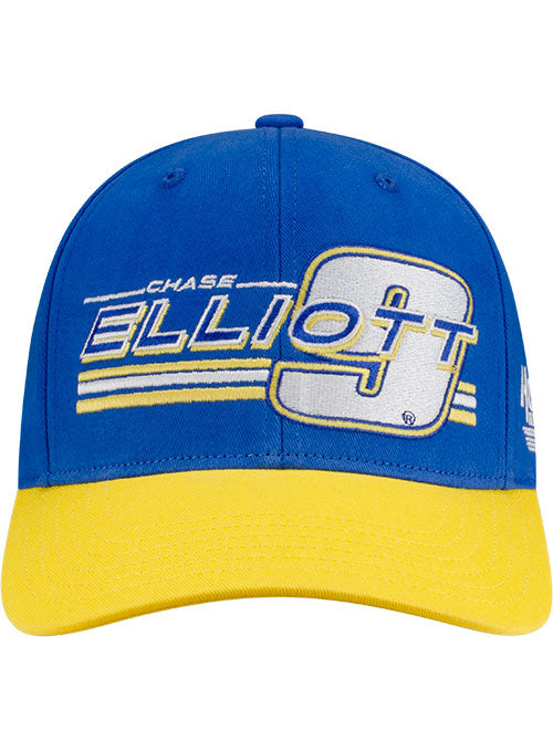 Chase Elliot Retro Stripe Hat in Blue - Front View