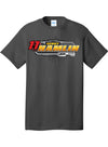 2026 Denny Hamlin Race Day Ready Tee in Grey - Front View