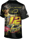 Ryan Blaney Sublimated Tee in Black - Back View