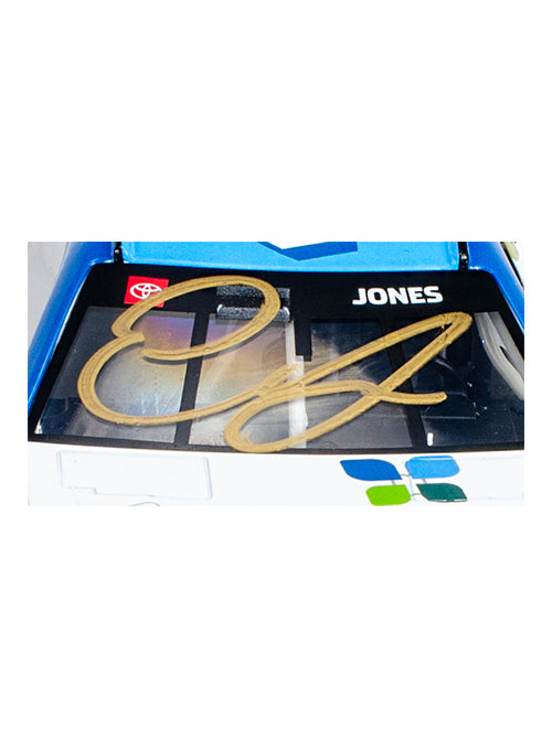 2026 Erik Jones Autographed Advent Health 1:24 Diecast in Blue - Signature view