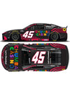 2026 Tyler Reddick Daytona 500 Win 1:24 Diecast In Black & Red - Side & Top View