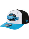 2026 Daytona 500 Champion Hat in White Blue and Black - Front Left View