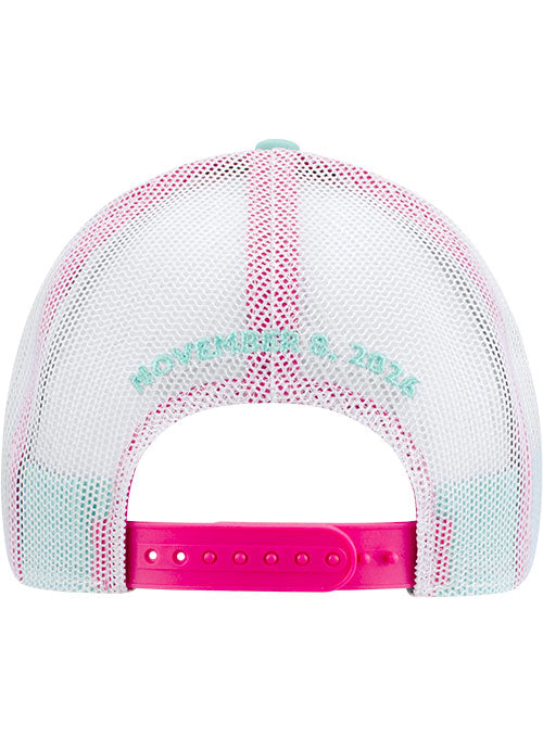 2026 Homestead Championship Weekend Event Rope Hat In Black, Blue, Pink & White - Back View