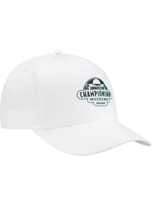 2026 Homestead Championship Weekend TPU Shadow Hat In White - Angled Right Side View