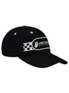 Homestead-Miami Checkered Hat in Black - Angled Right Side View