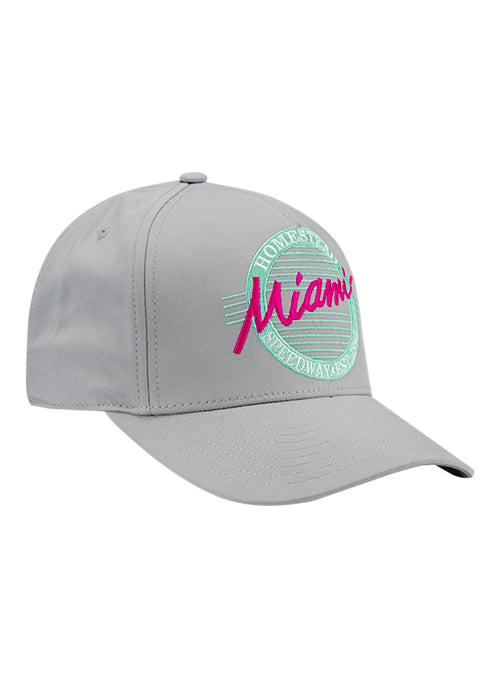 2026 Homestead-Miami Speedway Collegiate Hat in Grey - Front right view