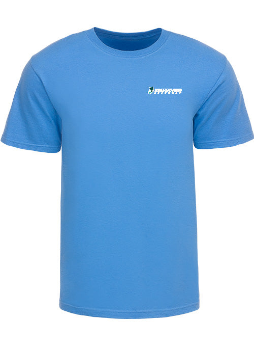 Homestead Miami Speedway Logo Drop Light Blue T-Shirt - Front View