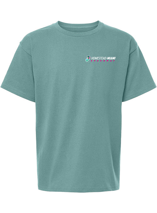 Youth Homestead-Miami Speedway Coastal Scenic Track T-Shirt - Front View