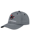 Iowa Heather Performance Hat in Grey - Angled Left Side View