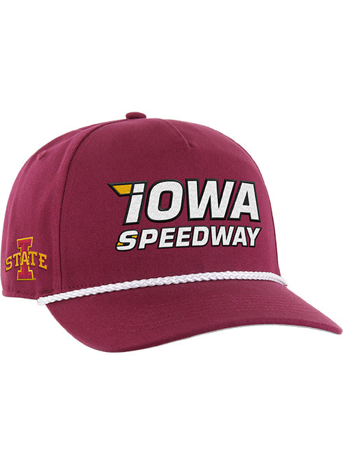 Iowa Speedway '47 Cyclones Hat in Red - Front Right View